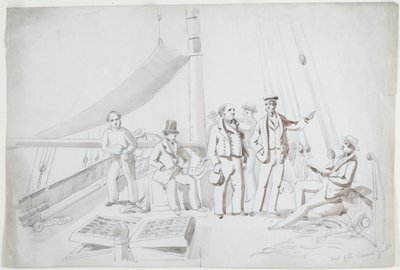 Deck of the Marina Yacht by John Wilson Carmichael